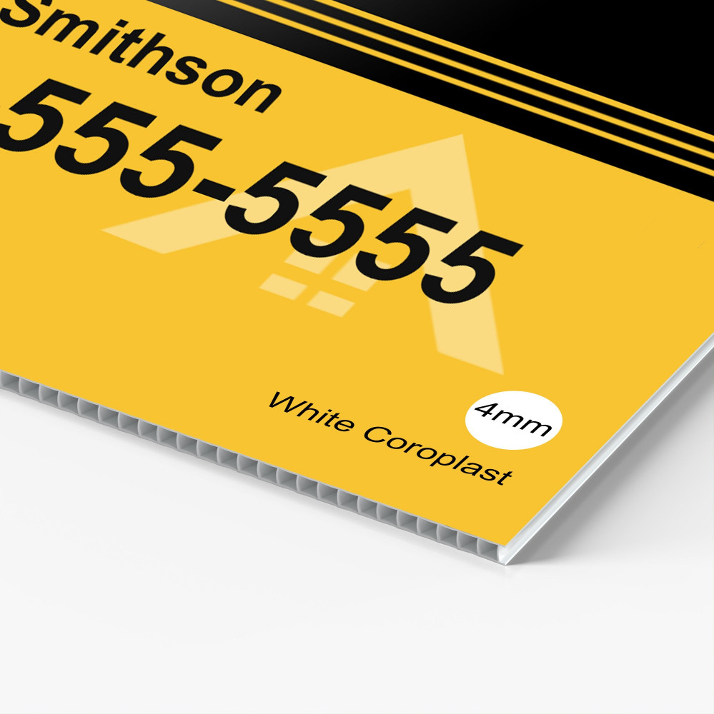Coroplast yard signs